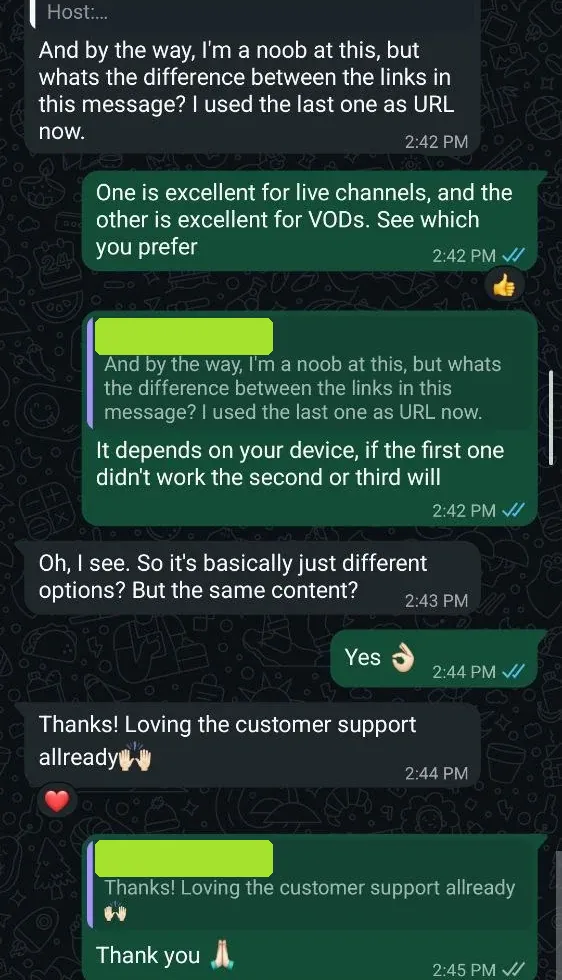 Customer says the customer support is already impressing them